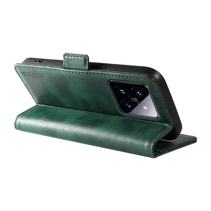 YIKATU YK-007 For Xiaomi 14 Pro Wallet Case Litchi Texture PU Leather Protective Phone Cover