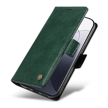 YIKATU YK-007 For Xiaomi 14 Pro Wallet Case Litchi Texture PU Leather Protective Phone Cover