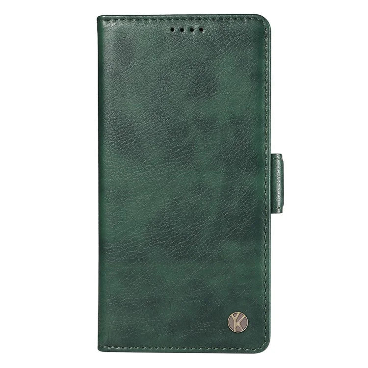 YIKATU YK-007 For Xiaomi 14 Pro Wallet Case Litchi Texture PU Leather Protective Phone Cover