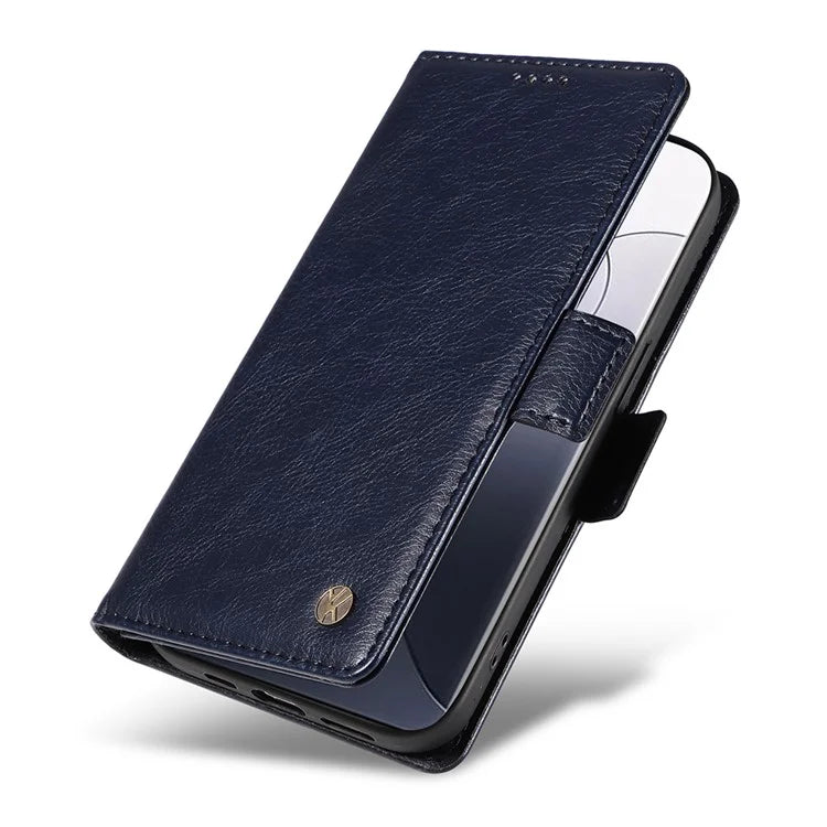 YIKATU YK-007 For Xiaomi 14 Pro Wallet Case Litchi Texture PU Leather Protective Phone Cover