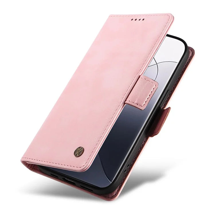 YIKATU YK-007 For Xiaomi 14 Pro Wallet Case Litchi Texture PU Leather Protective Phone Cover