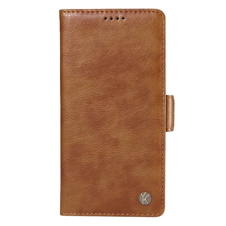 YIKATU YK-007 For Xiaomi 14 Pro Wallet Case Litchi Texture PU Leather Protective Phone Cover