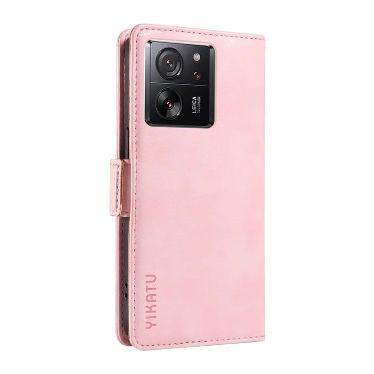 YIKATU YK-007 For Xiaomi 13T / 13T Pro / Redmi K60 Ultra Case PU Leather Wallet Flip Phone Cover