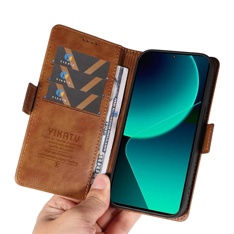 YIKATU YK-007 For Xiaomi 13T / 13T Pro / Redmi K60 Ultra Case PU Leather Wallet Flip Phone Cover