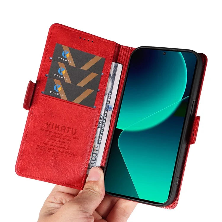 YIKATU YK-007 For Xiaomi 13T / 13T Pro / Redmi K60 Ultra Case PU Leather Wallet Flip Phone Cover
