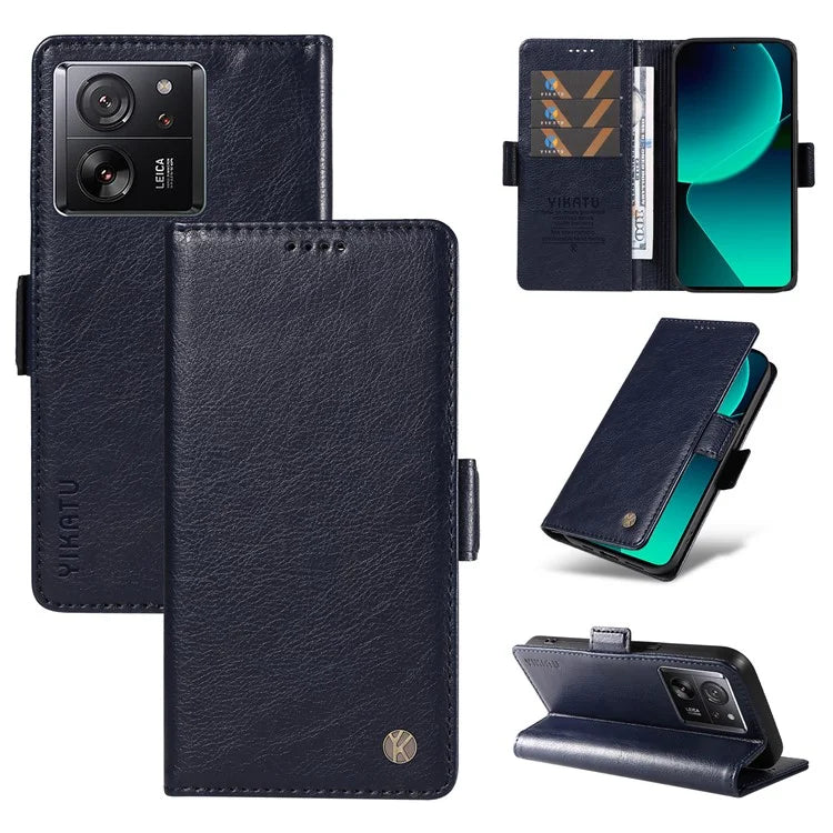 YIKATU YK-007 For Xiaomi 13T / 13T Pro / Redmi K60 Ultra Case PU Leather Wallet Flip Phone Cover