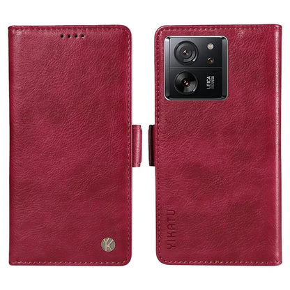 YIKATU YK-007 For Xiaomi 13T / 13T Pro / Redmi K60 Ultra Case PU Leather Wallet Flip Phone Cover