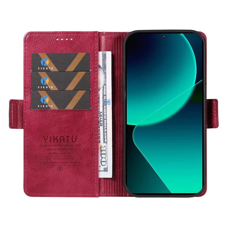 YIKATU YK-007 For Xiaomi 13T / 13T Pro / Redmi K60 Ultra Case PU Leather Wallet Flip Phone Cover