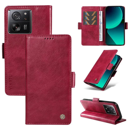 YIKATU YK-007 For Xiaomi 13T / 13T Pro / Redmi K60 Ultra Case PU Leather Wallet Flip Phone Cover