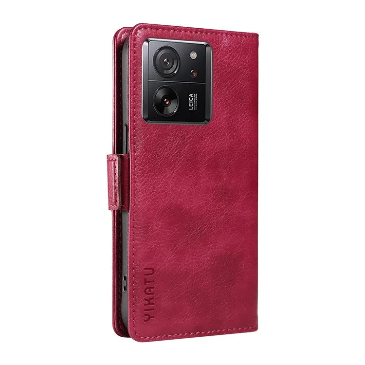 YIKATU YK-007 For Xiaomi 13T / 13T Pro / Redmi K60 Ultra Case PU Leather Wallet Flip Phone Cover