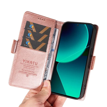 YIKATU YK-007 For Xiaomi 13T / 13T Pro / Redmi K60 Ultra Case PU Leather Wallet Flip Phone Cover