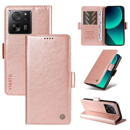 YIKATU YK-007 For Xiaomi 13T / 13T Pro / Redmi K60 Ultra Case PU Leather Wallet Flip Phone Cover