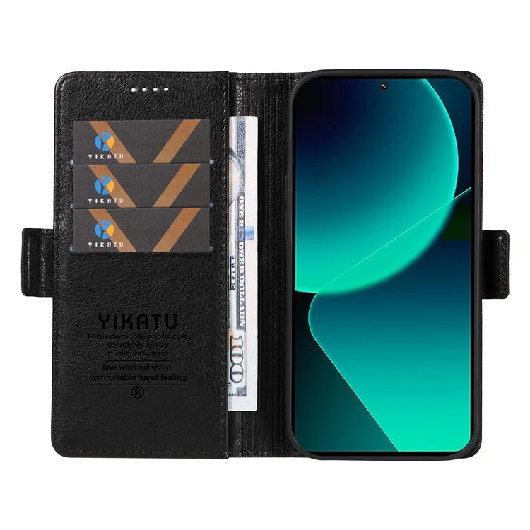 YIKATU YK-007 For Xiaomi 13T / 13T Pro / Redmi K60 Ultra Case PU Leather Wallet Flip Phone Cover