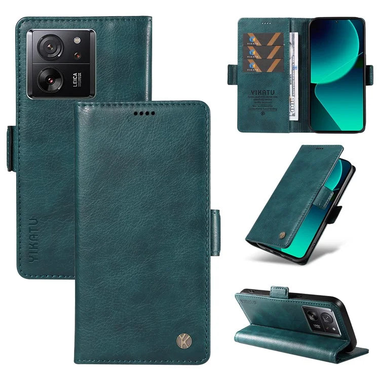 YIKATU YK-007 For Xiaomi 13T / 13T Pro / Redmi K60 Ultra Case PU Leather Wallet Flip Phone Cover