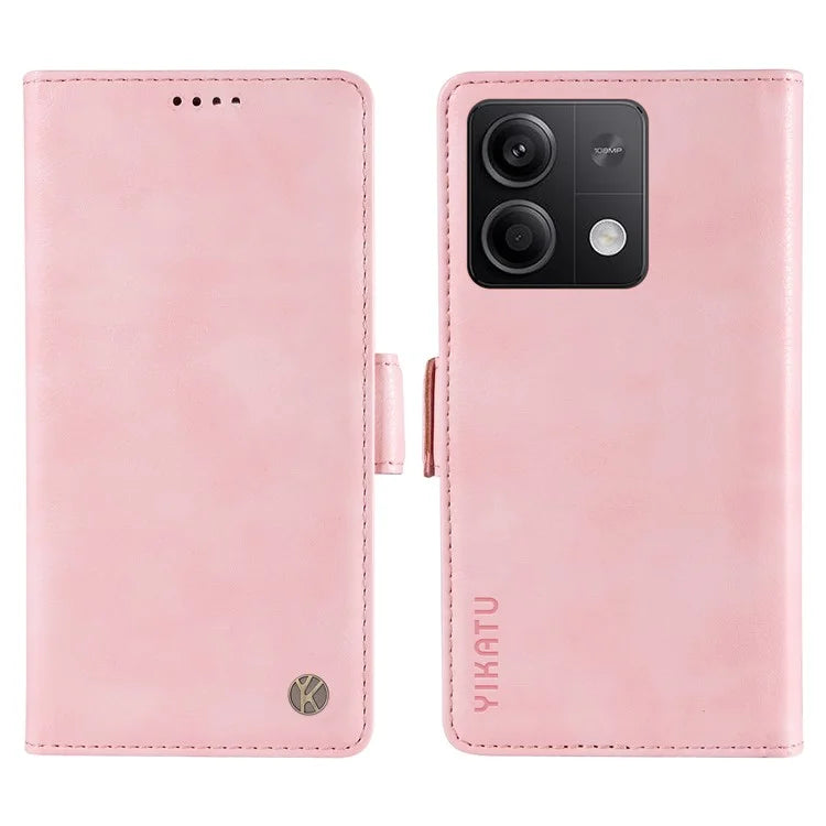 YIKATU YK-007 For Xiaomi Redmi Note 13 5G Leather Wallet Case Folding Stand Phone Cover