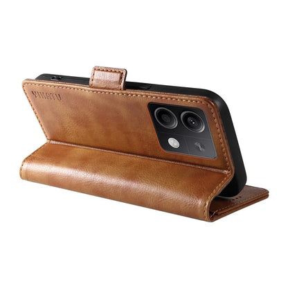 YIKATU YK-007 For Xiaomi Redmi Note 13 5G Leather Wallet Case Folding Stand Phone Cover