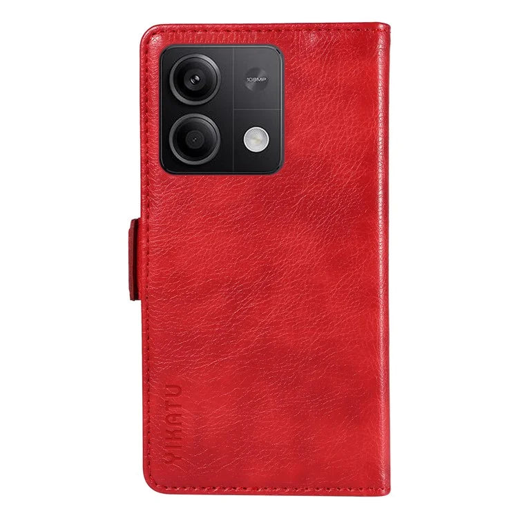 YIKATU YK-007 For Xiaomi Redmi Note 13 5G Leather Wallet Case Folding Stand Phone Cover