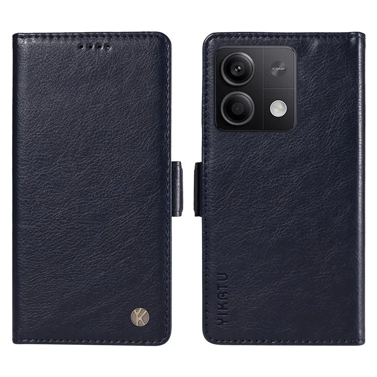 YIKATU YK-007 For Xiaomi Redmi Note 13 5G Leather Wallet Case Folding Stand Phone Cover