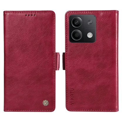 YIKATU YK-007 For Xiaomi Redmi Note 13 5G Leather Wallet Case Folding Stand Phone Cover