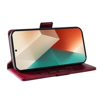 YIKATU YK-007 For Xiaomi Redmi Note 13 5G Leather Wallet Case Folding Stand Phone Cover