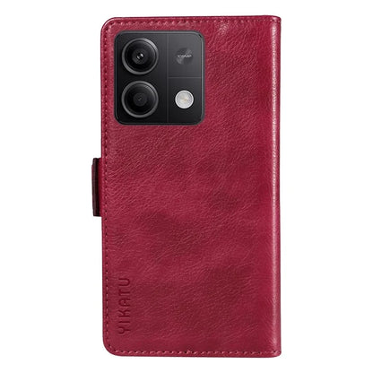 YIKATU YK-007 For Xiaomi Redmi Note 13 5G Leather Wallet Case Folding Stand Phone Cover