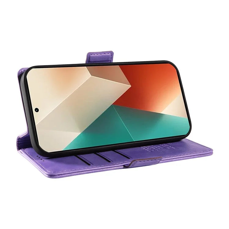 YIKATU YK-007 For Xiaomi Redmi Note 13 5G Leather Wallet Case Folding Stand Phone Cover