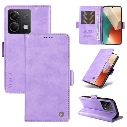 YIKATU YK-007 For Xiaomi Redmi Note 13 5G Leather Wallet Case Folding Stand Phone Cover
