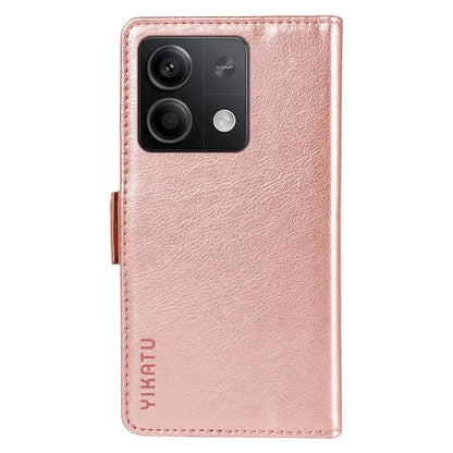 YIKATU YK-007 For Xiaomi Redmi Note 13 5G Leather Wallet Case Folding Stand Phone Cover