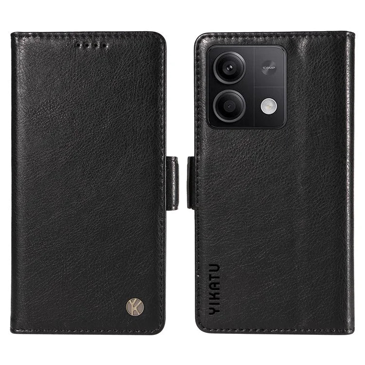 YIKATU YK-007 For Xiaomi Redmi Note 13 5G Leather Wallet Case Folding Stand Phone Cover