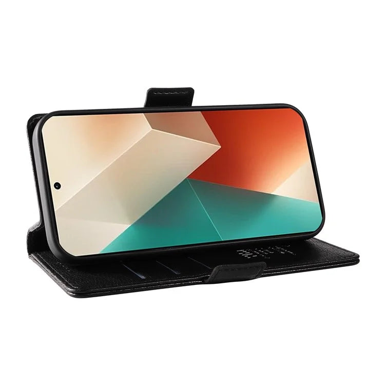 YIKATU YK-007 For Xiaomi Redmi Note 13 5G Leather Wallet Case Folding Stand Phone Cover