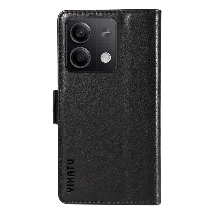 YIKATU YK-007 For Xiaomi Redmi Note 13 5G Leather Wallet Case Folding Stand Phone Cover