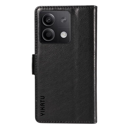 YIKATU YK-007 For Xiaomi Redmi Note 13 5G Leather Wallet Case Folding Stand Phone Cover