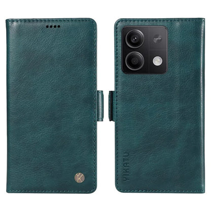 YIKATU YK-007 For Xiaomi Redmi Note 13 5G Leather Wallet Case Folding Stand Phone Cover