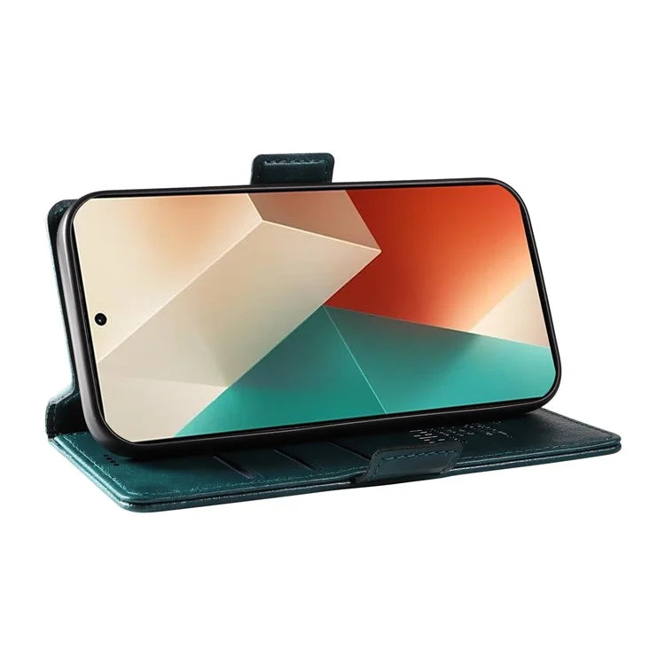 YIKATU YK-007 For Xiaomi Redmi Note 13 5G Leather Wallet Case Folding Stand Phone Cover