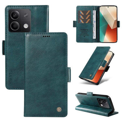 YIKATU YK-007 For Xiaomi Redmi Note 13 5G Leather Wallet Case Folding Stand Phone Cover