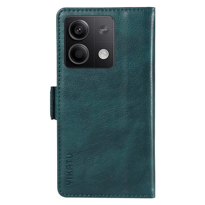 YIKATU YK-007 For Xiaomi Redmi Note 13 5G Leather Wallet Case Folding Stand Phone Cover