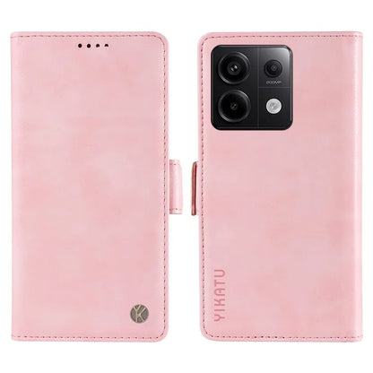 YIKATU YK-007 For Xiaomi Poco X6 5G / Redmi Note 13 Pro 5G Case Wallet Litchi Texture Leather Cover
