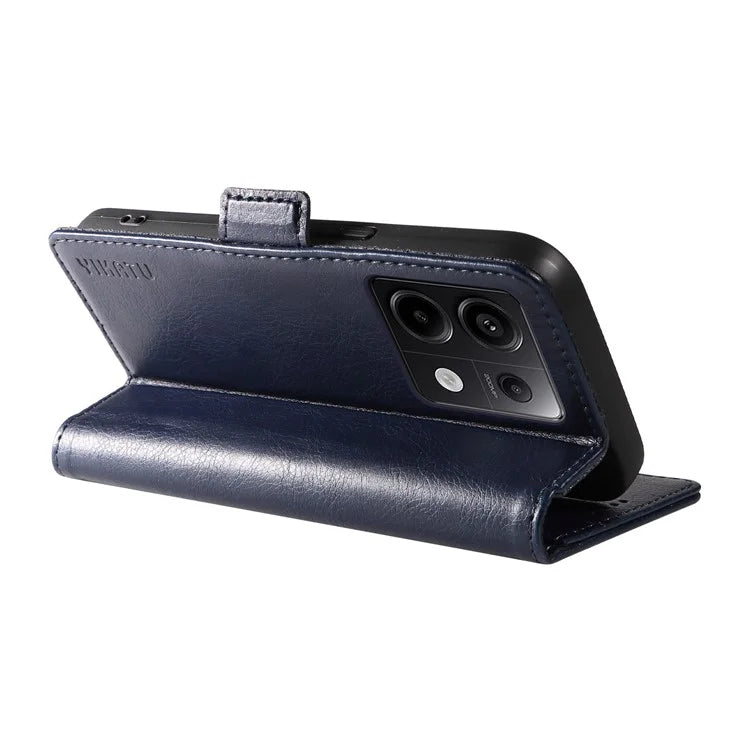 YIKATU YK-007 For Xiaomi Poco X6 5G / Redmi Note 13 Pro 5G Case Wallet Litchi Texture Leather Cover