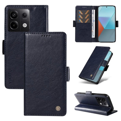 YIKATU YK-007 For Xiaomi Poco X6 5G / Redmi Note 13 Pro 5G Case Wallet Litchi Texture Leather Cover
