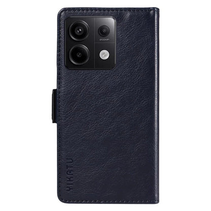 YIKATU YK-007 For Xiaomi Poco X6 5G / Redmi Note 13 Pro 5G Case Wallet Litchi Texture Leather Cover