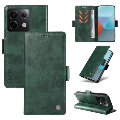 YIKATU YK-007 For Xiaomi Poco X6 5G / Redmi Note 13 Pro 5G Case Wallet Litchi Texture Leather Cover