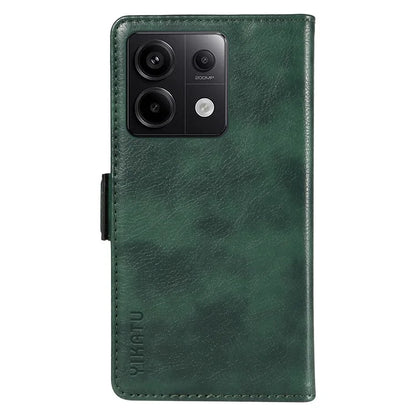YIKATU YK-007 For Xiaomi Poco X6 5G / Redmi Note 13 Pro 5G Case Wallet Litchi Texture Leather Cover