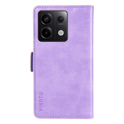 YIKATU YK-007 For Xiaomi Poco X6 5G / Redmi Note 13 Pro 5G Case Wallet Litchi Texture Leather Cover