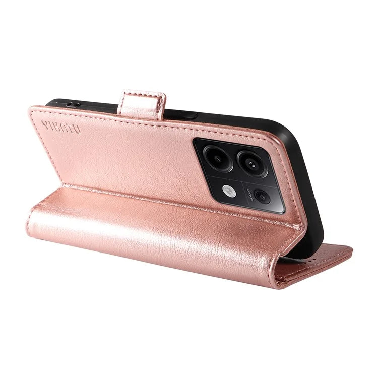 YIKATU YK-007 For Xiaomi Poco X6 5G / Redmi Note 13 Pro 5G Case Wallet Litchi Texture Leather Cover