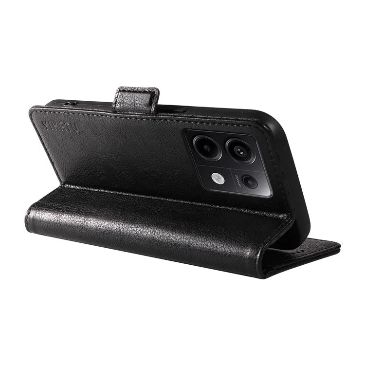YIKATU YK-007 For Xiaomi Poco X6 5G / Redmi Note 13 Pro 5G Case Wallet Litchi Texture Leather Cover