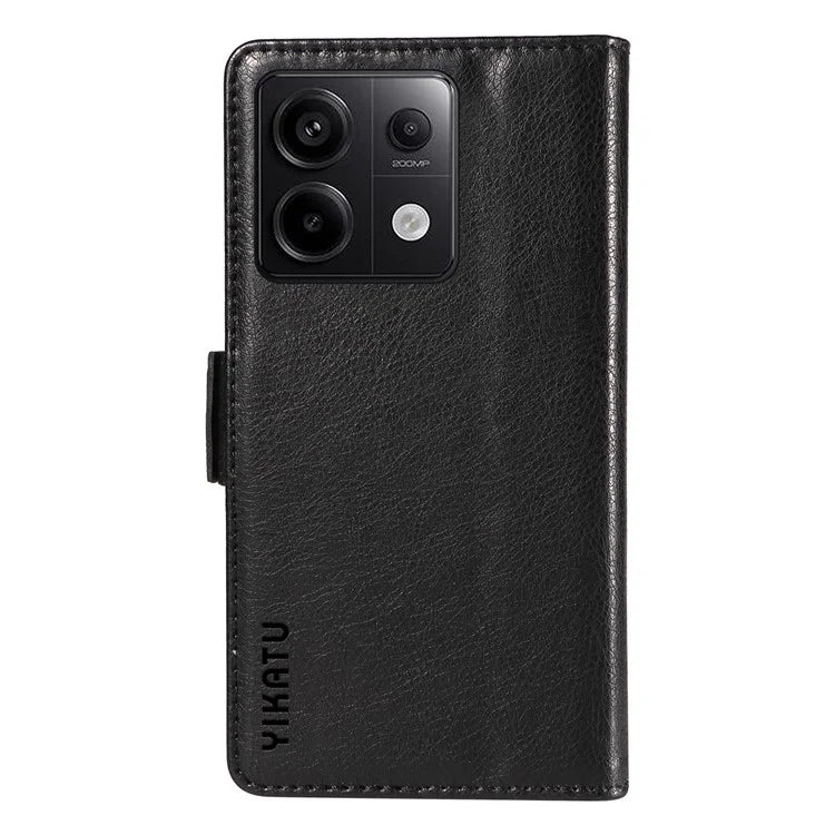 YIKATU YK-007 For Xiaomi Poco X6 5G / Redmi Note 13 Pro 5G Case Wallet Litchi Texture Leather Cover