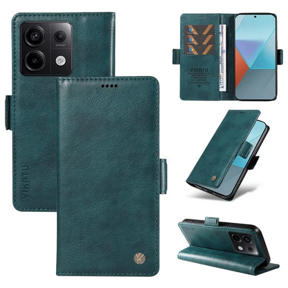 YIKATU YK-007 For Xiaomi Poco X6 5G / Redmi Note 13 Pro 5G Case Wallet Litchi Texture Leather Cover