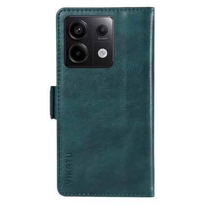 YIKATU YK-007 For Xiaomi Poco X6 5G / Redmi Note 13 Pro 5G Case Wallet Litchi Texture Leather Cover