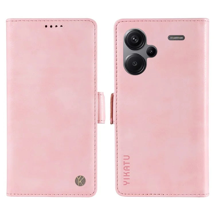 YIKATU YK-007 For Xiaomi Redmi Note 13 Pro+ 5G Wallet Case Magnetic Clasp Leather Phone Cover