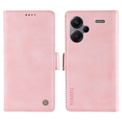 YIKATU YK-007 For Xiaomi Redmi Note 13 Pro+ 5G Wallet Case Magnetic Clasp Leather Phone Cover